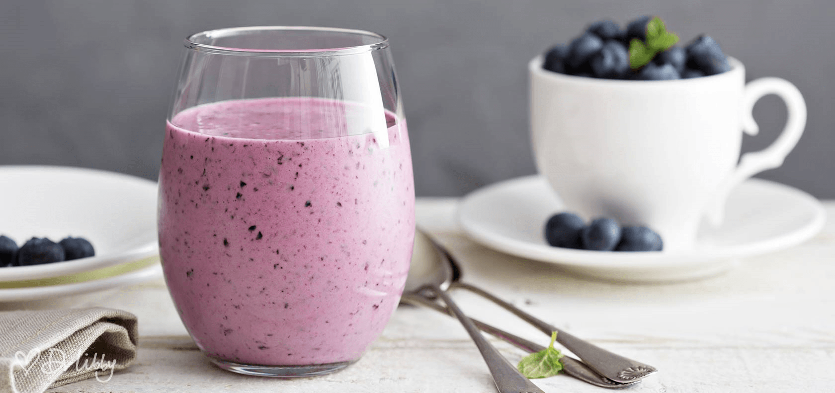 Almond Date and Blueberry Shake - Dr Libby - Healthy Recipes